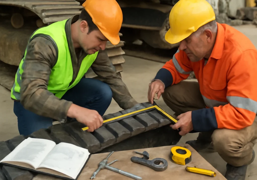 Measuring Your Excavator Tracks the Right Way