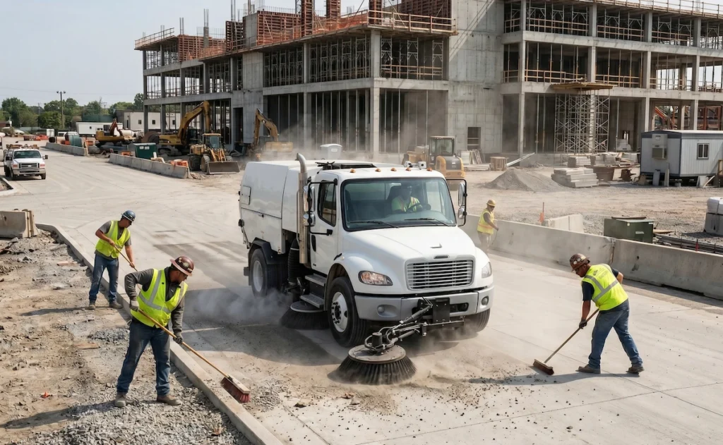 What Does a Construction Site Need From a Sweeping Service?