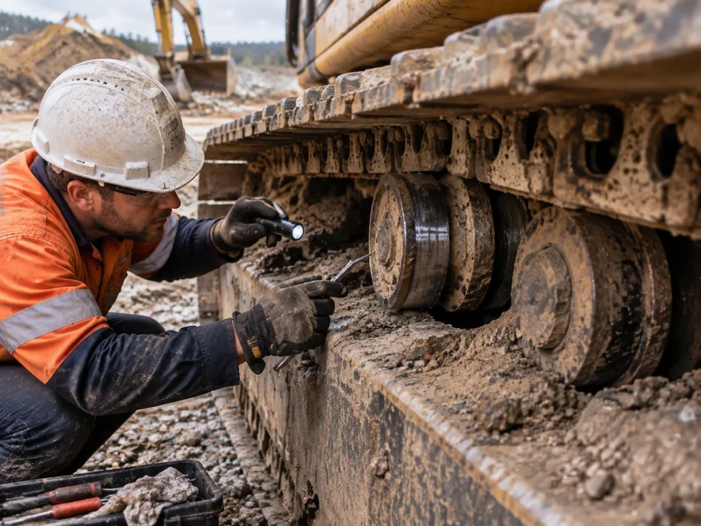 Signs of Uneven Excavator Track Wear