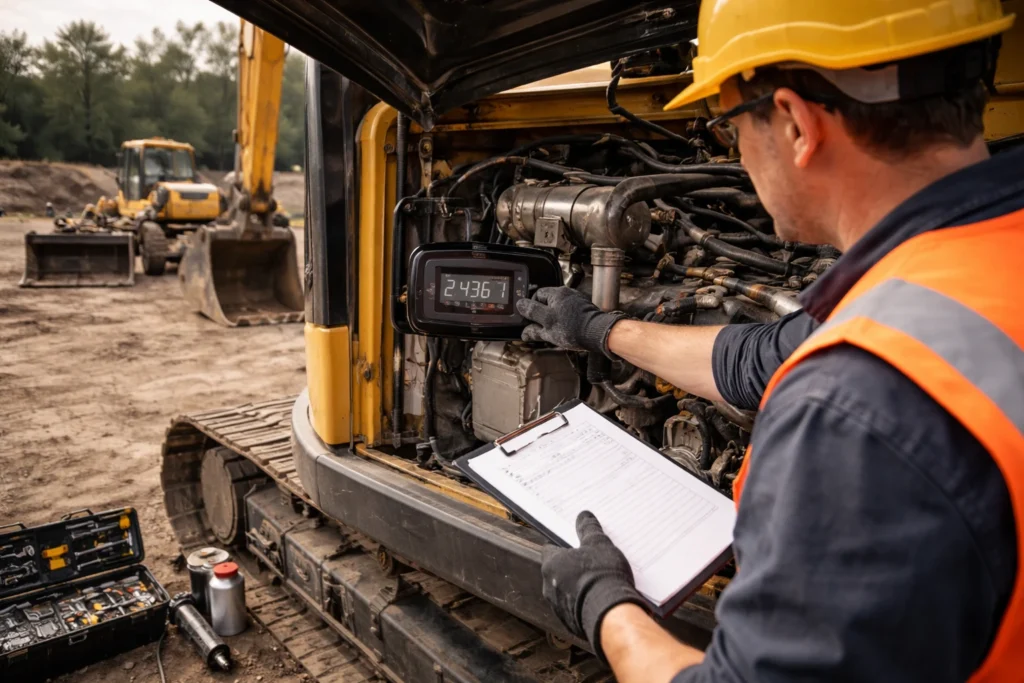 Hour-Based Maintenance for Construction Equipment